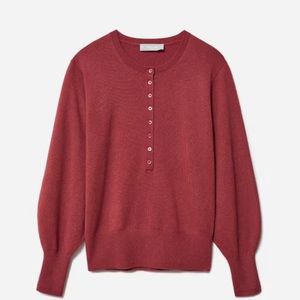 Everlane cashmere Henley sweater